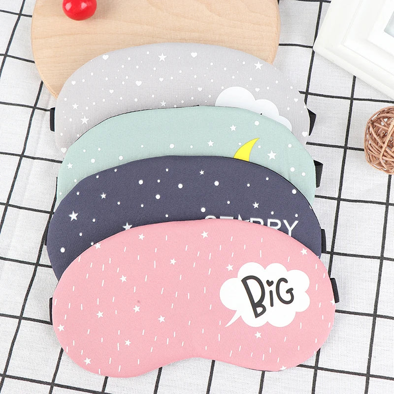 Sleep Mask Eye Cover | Cartoon Travel Sleep Aid