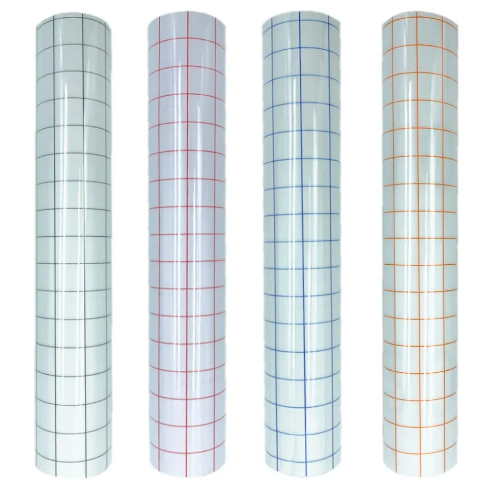 Clear Vinyl Transfer Paper Tape with Alignment Grid | Application Tape for Vinyl Decals