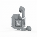 iEssentials True Wireless Earbuds with LED Battery Display – Bluetooth Earbuds, Grey