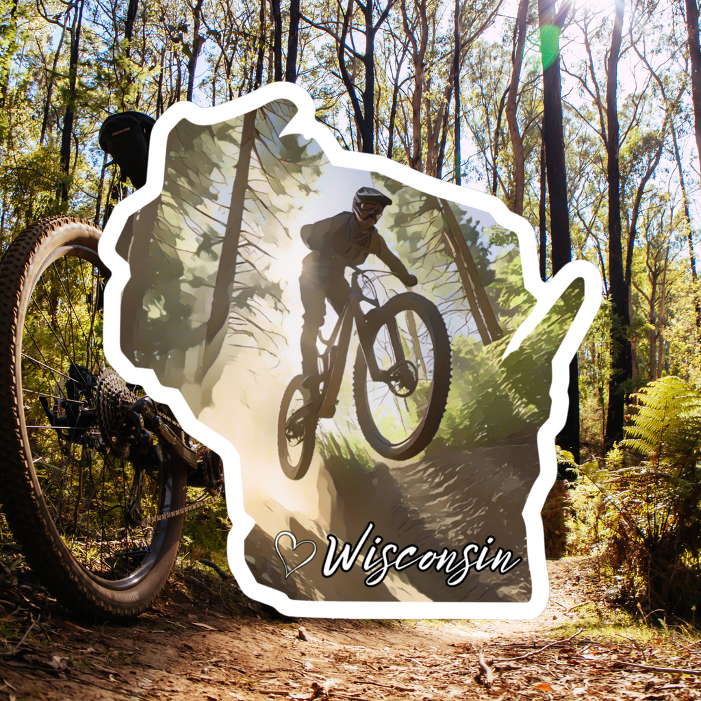 WI Mountain Bike Sticker