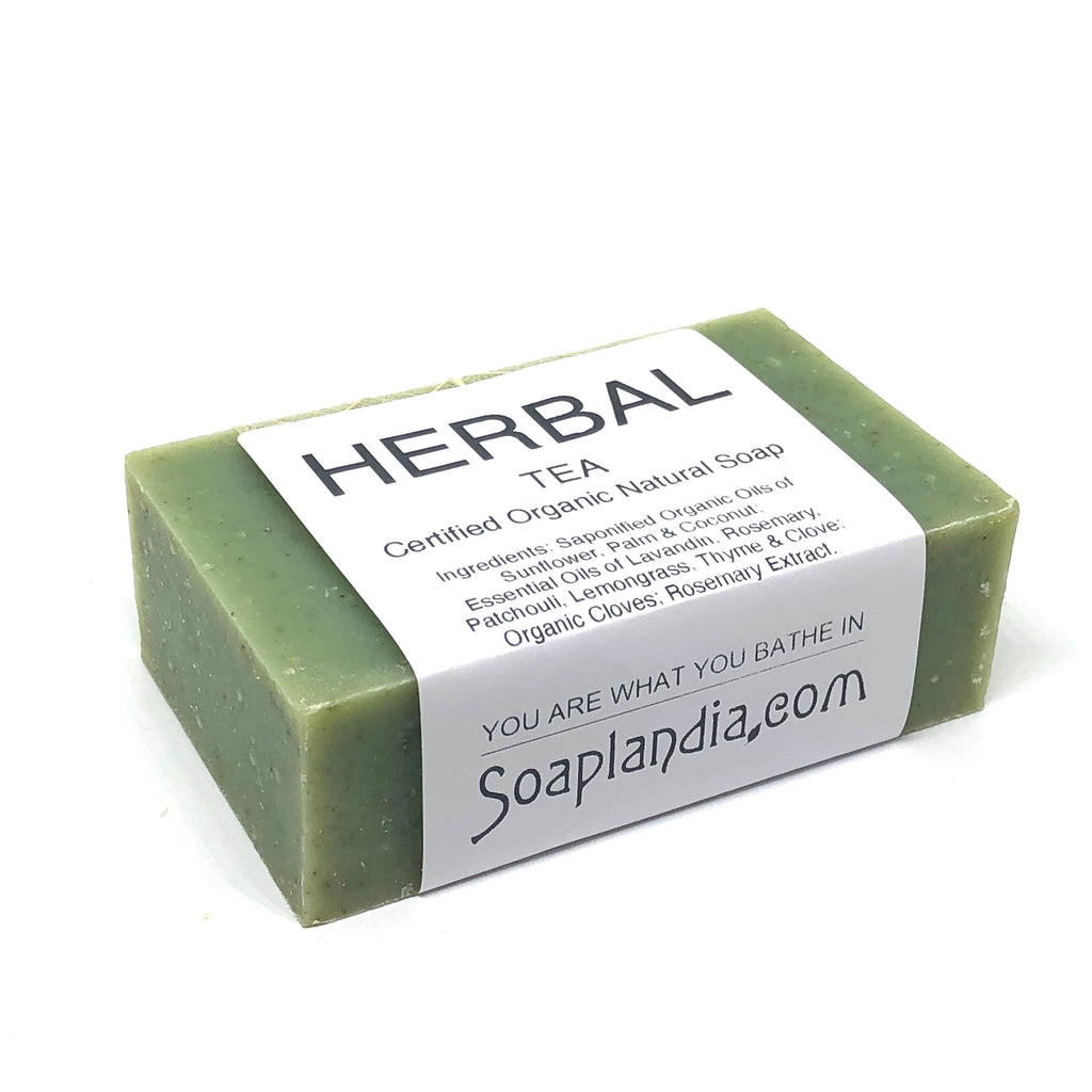 Herbal Tea Bar Soap, Certified Organic