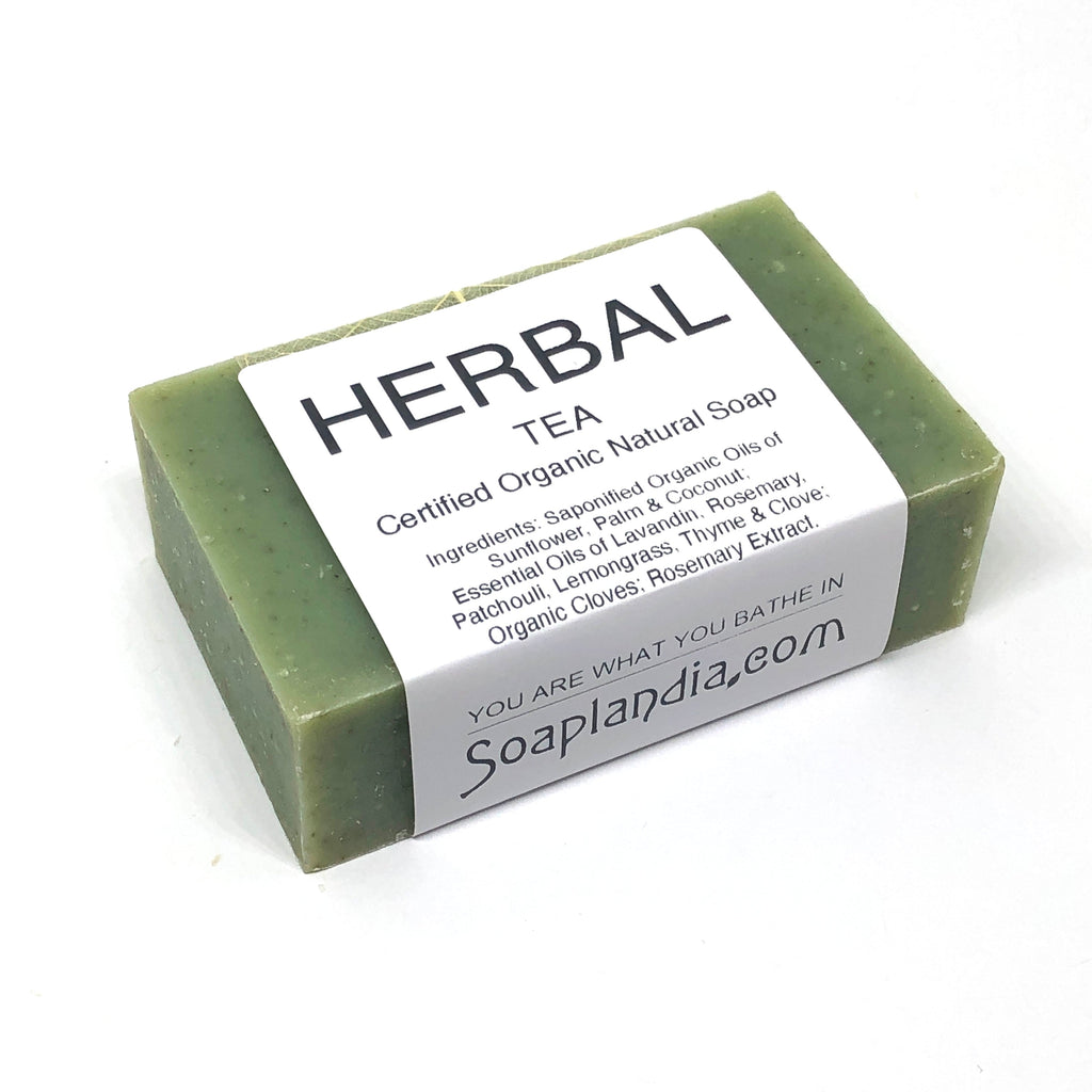 Herbal Tea Bar Soap, Certified Organic