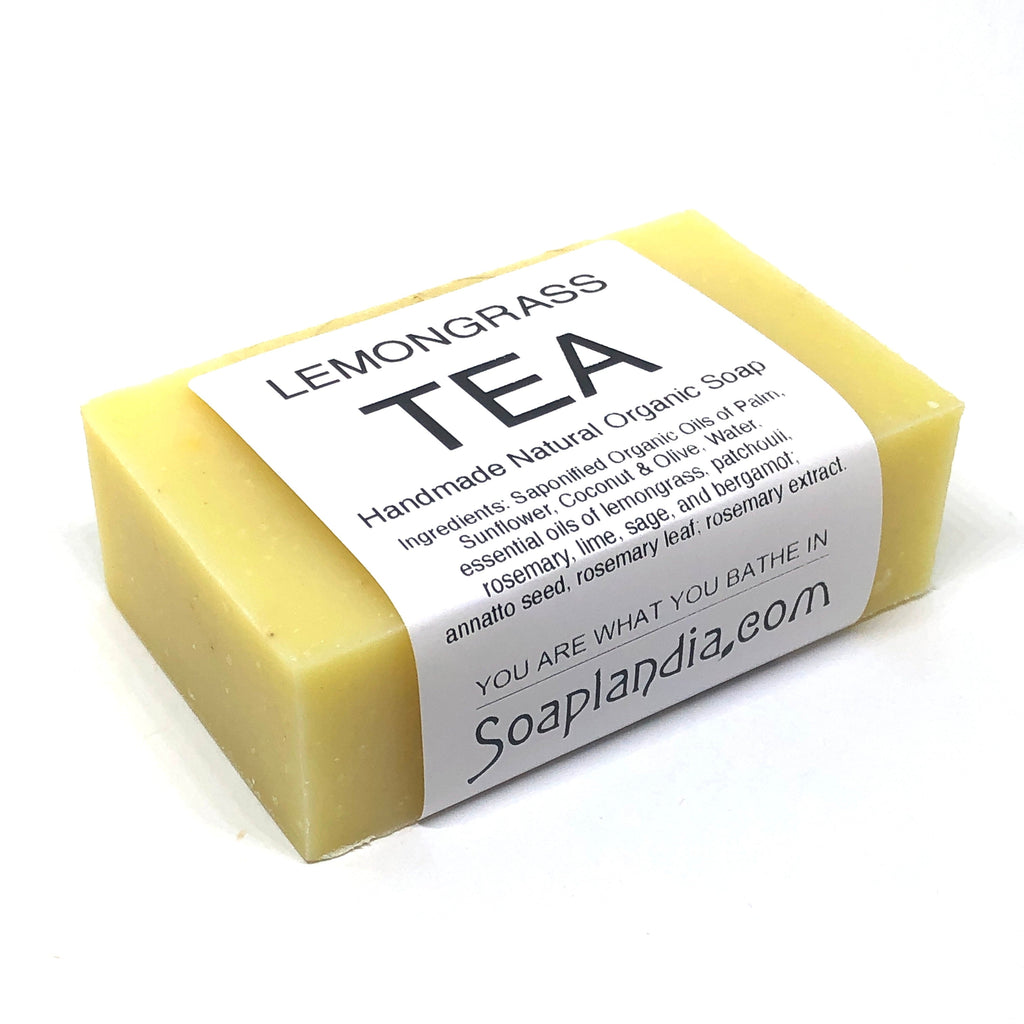Lemongrass Tea Bar Soap, Certified Organic
