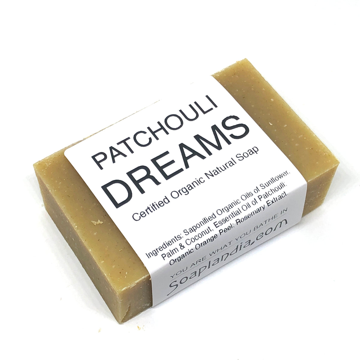 Patchouli Dreams Bar Soap, Certified Organic