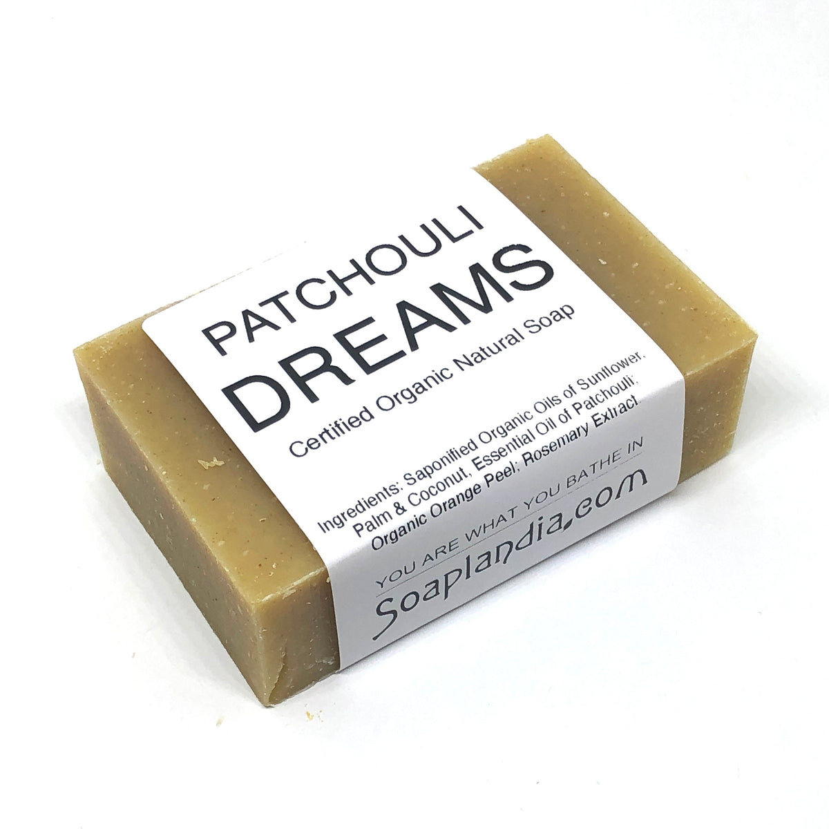 Patchouli Dreams Bar Soap, Certified Organic