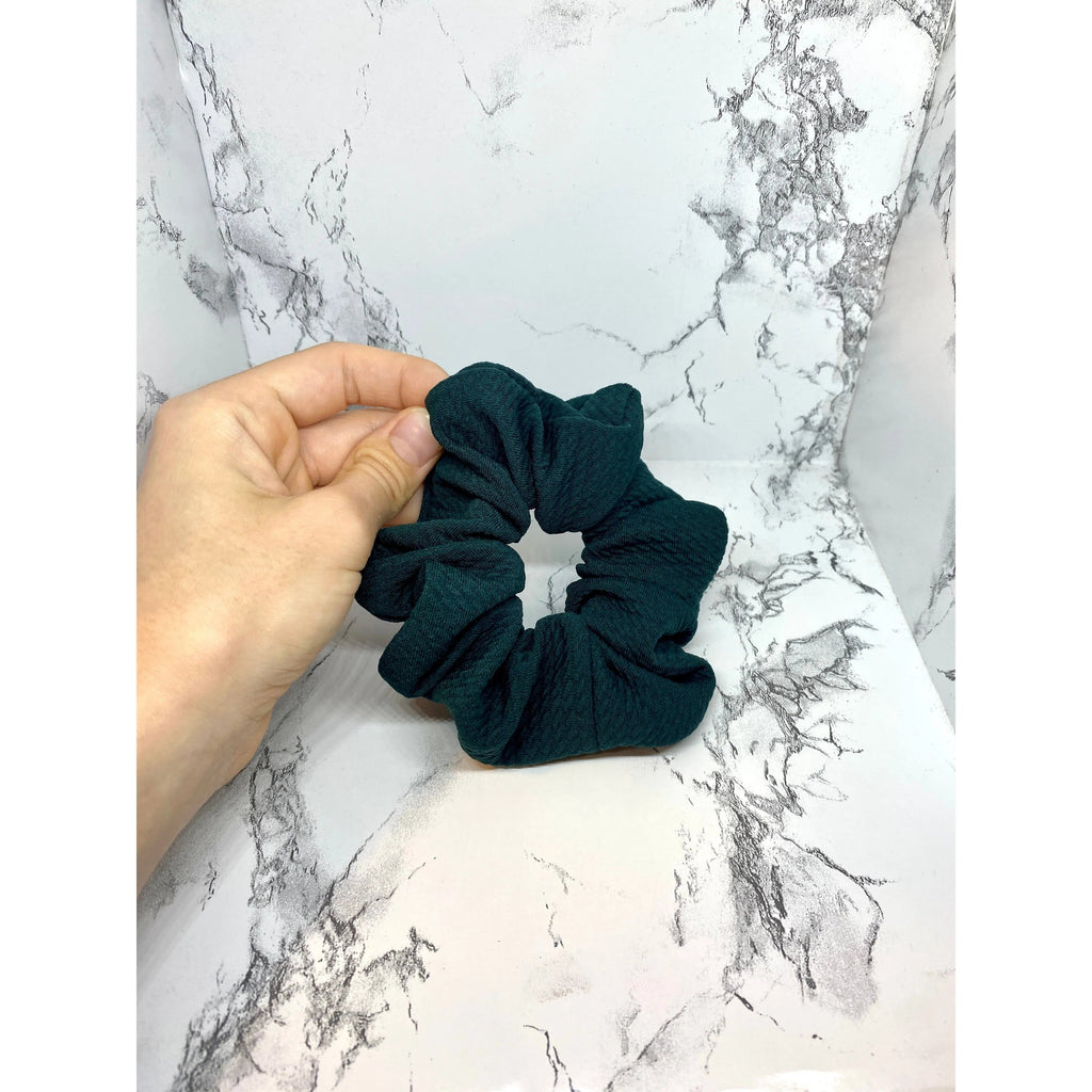 Mini Forest Green Bullet Scrunchie
