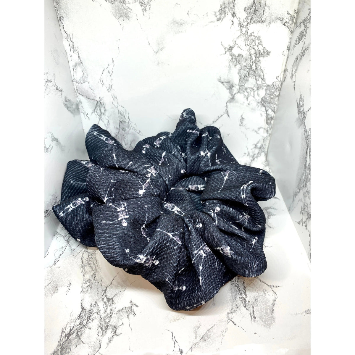 Skeleton Halloween Bullet Scrunchie
