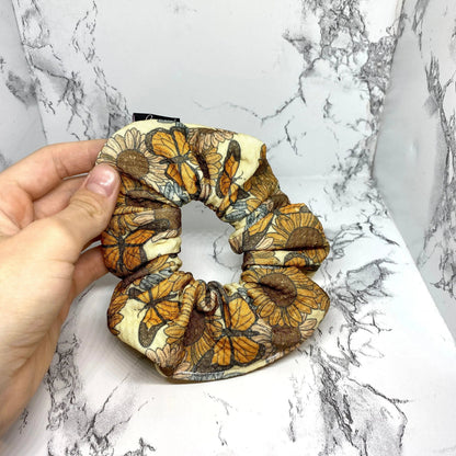 Mini Sunflower Butterfly Fall Bullet Scrunchie