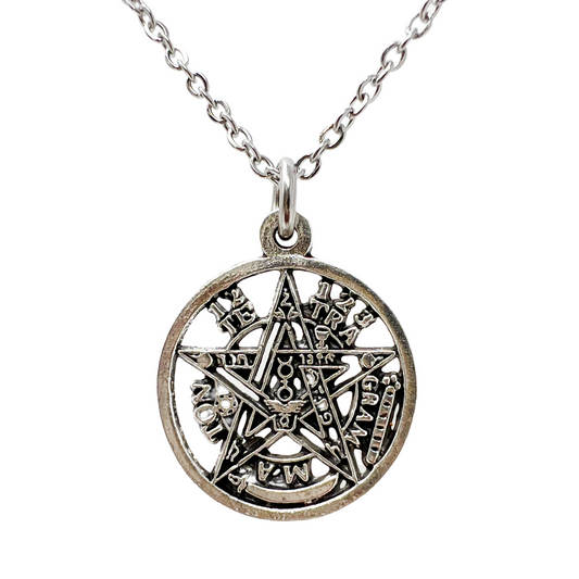Tetragrammaton Amulet Necklace Occult Protection Symbol Jewelry