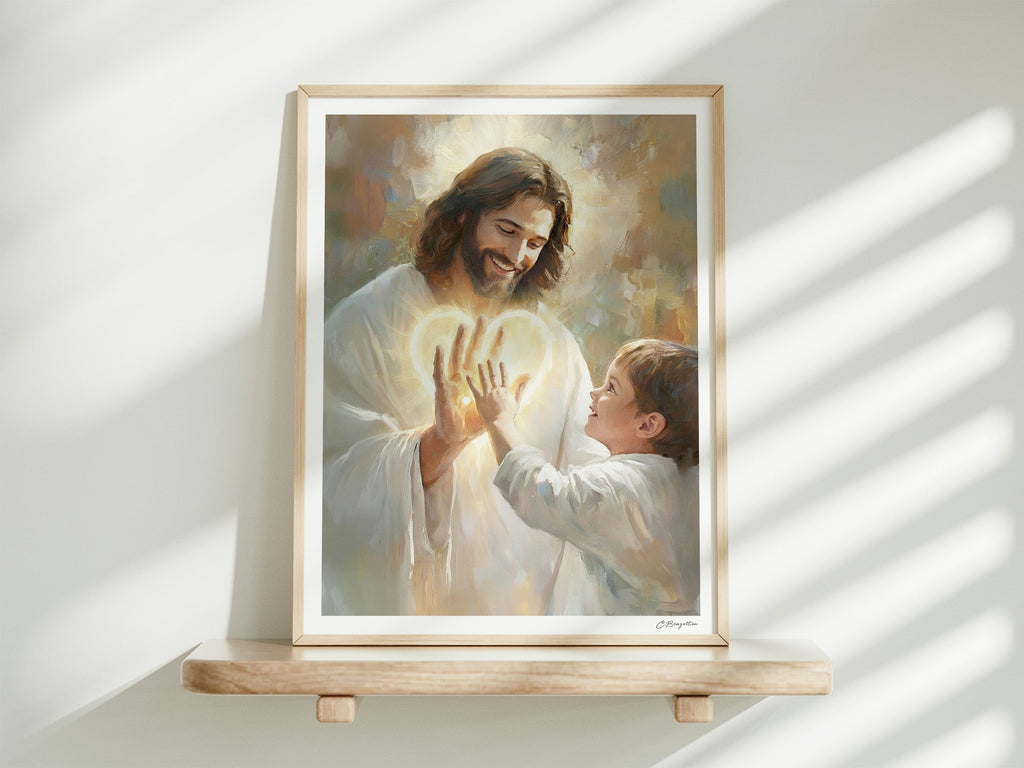 In His Hands | Signed Handmade Art Print