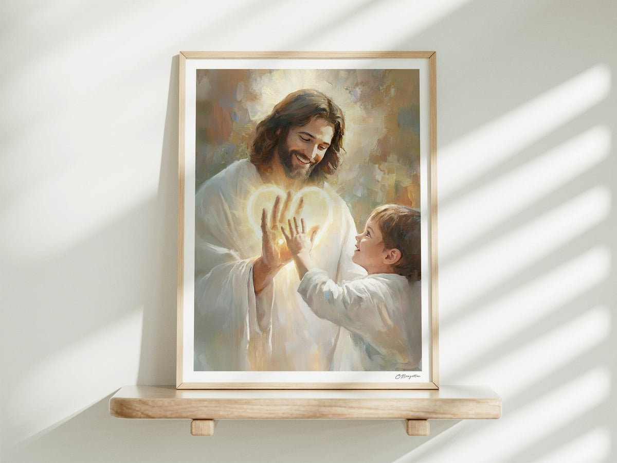 In His Hands | Signed Handmade Art Print