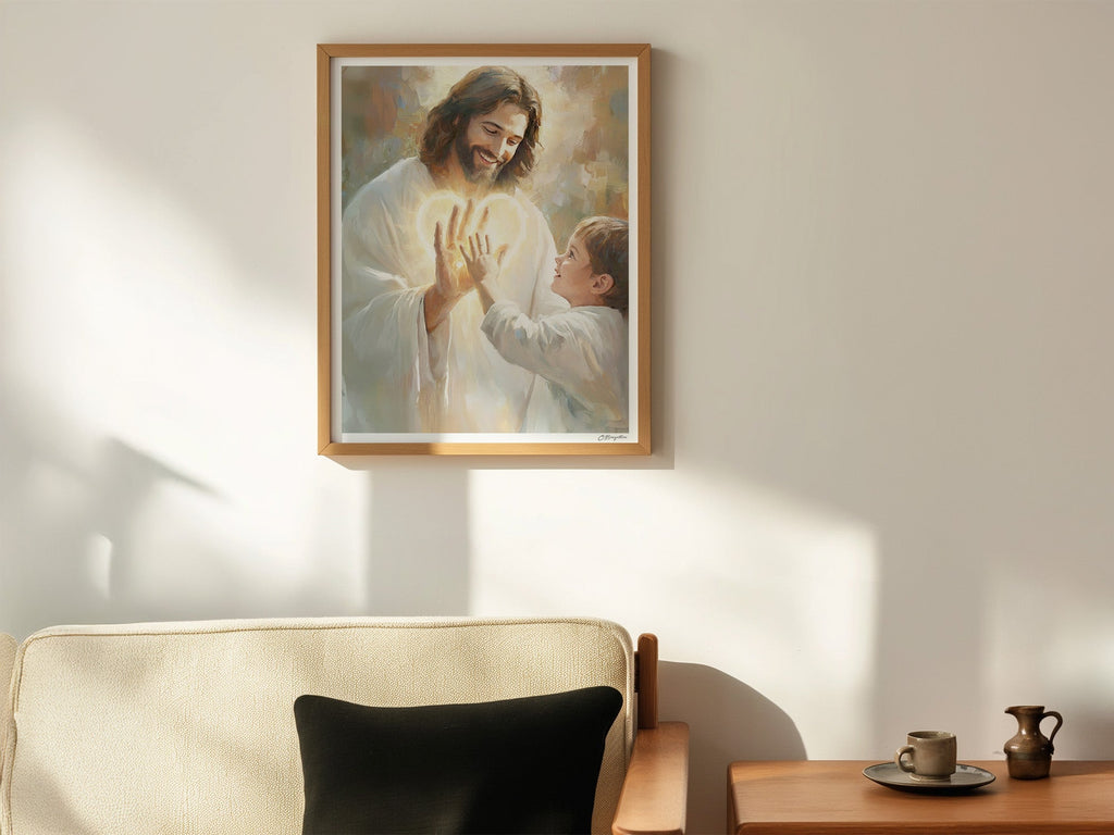 In His Hands | Signed Handmade Art Print