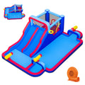 Inflatable Bounce House with 2 Water Slides and 3 Water Cannons With 680W Blower
