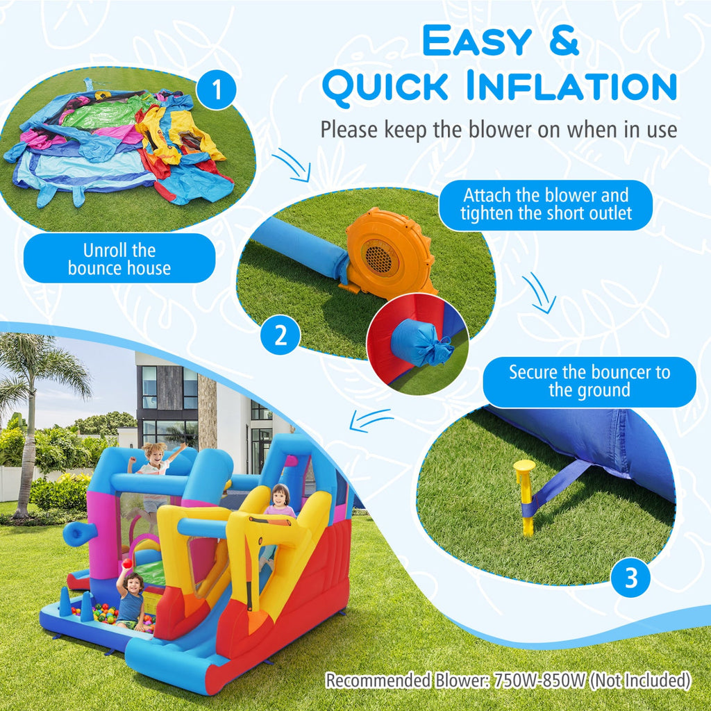 Inflatable Bounce House 8-in