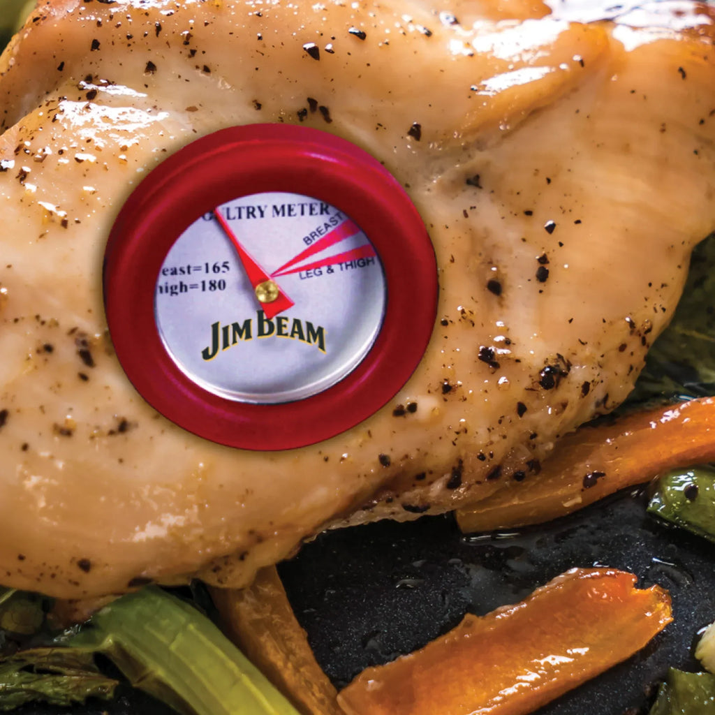 Jim Beam 4 Piece Mini Meat Thermometer Set – Instant-Read Doneness Indicators