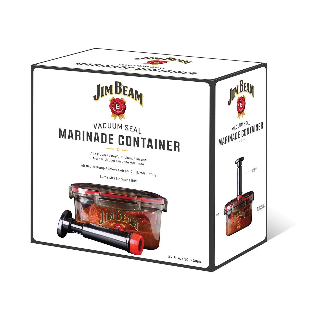 Jim Beam Vacuum Seal Marinade Container – High-Speed Air Pump Marinator