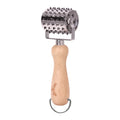 Jim Beam Stainless Steel Rolling Meat Tenderizer – Wooden Handle Blade Roller
