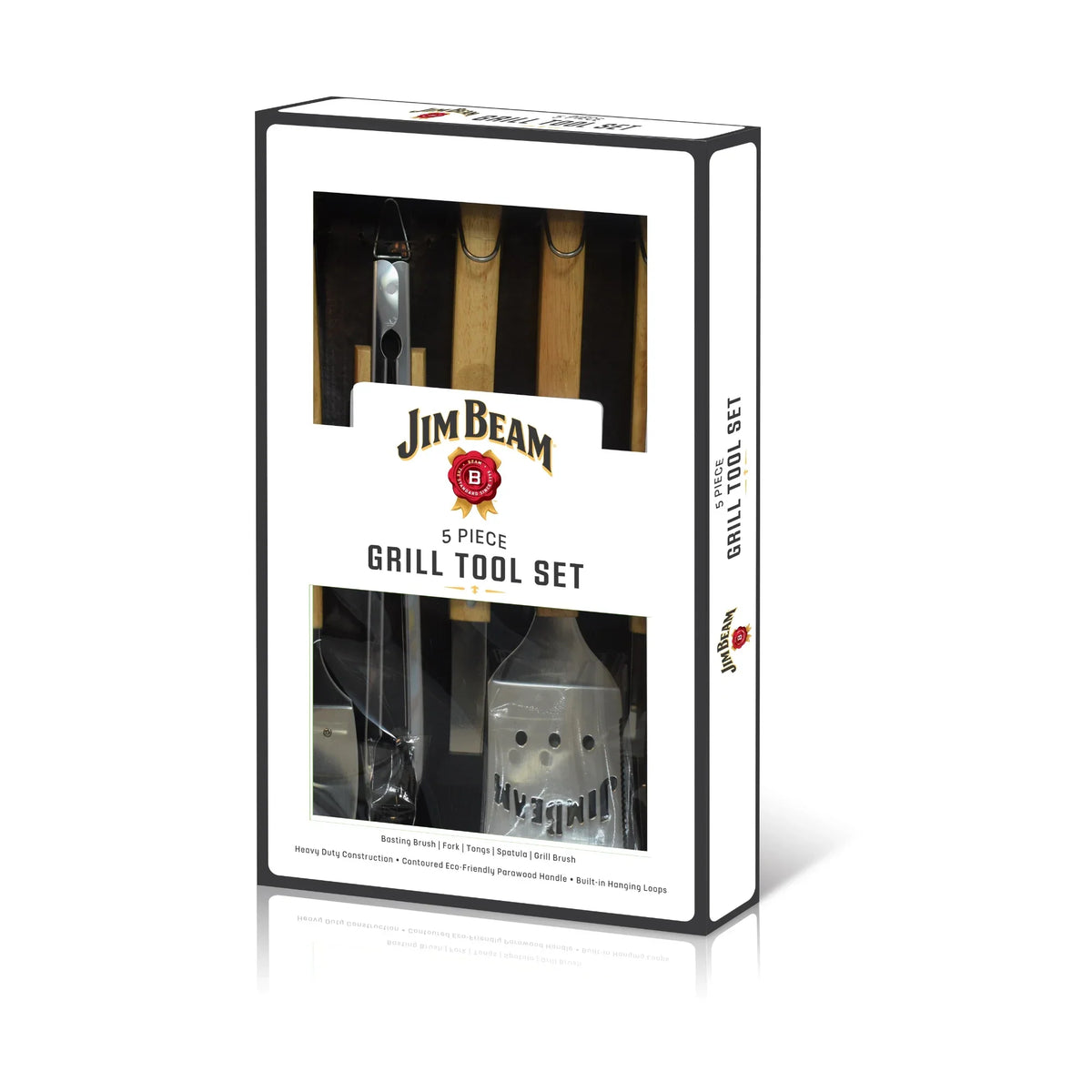 Jim Beam 5 Piece Grill Tool Set with Basting Brush