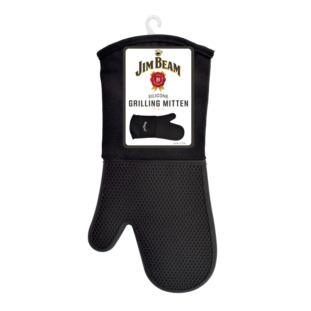 Jim Beam Silicone Grilling Mitten – Heat-Resistant Flexible BBQ Mitt