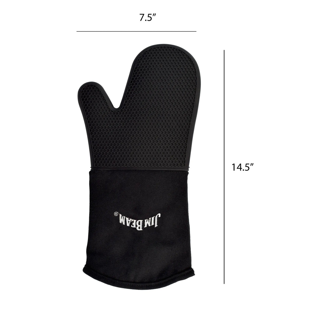 Jim Beam Silicone Grilling Mitten – Heat-Resistant Flexible BBQ Mitt