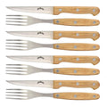 Jim Beam 8 Piece Steak Knife & Fork Set – Full Tang Serrated Blades