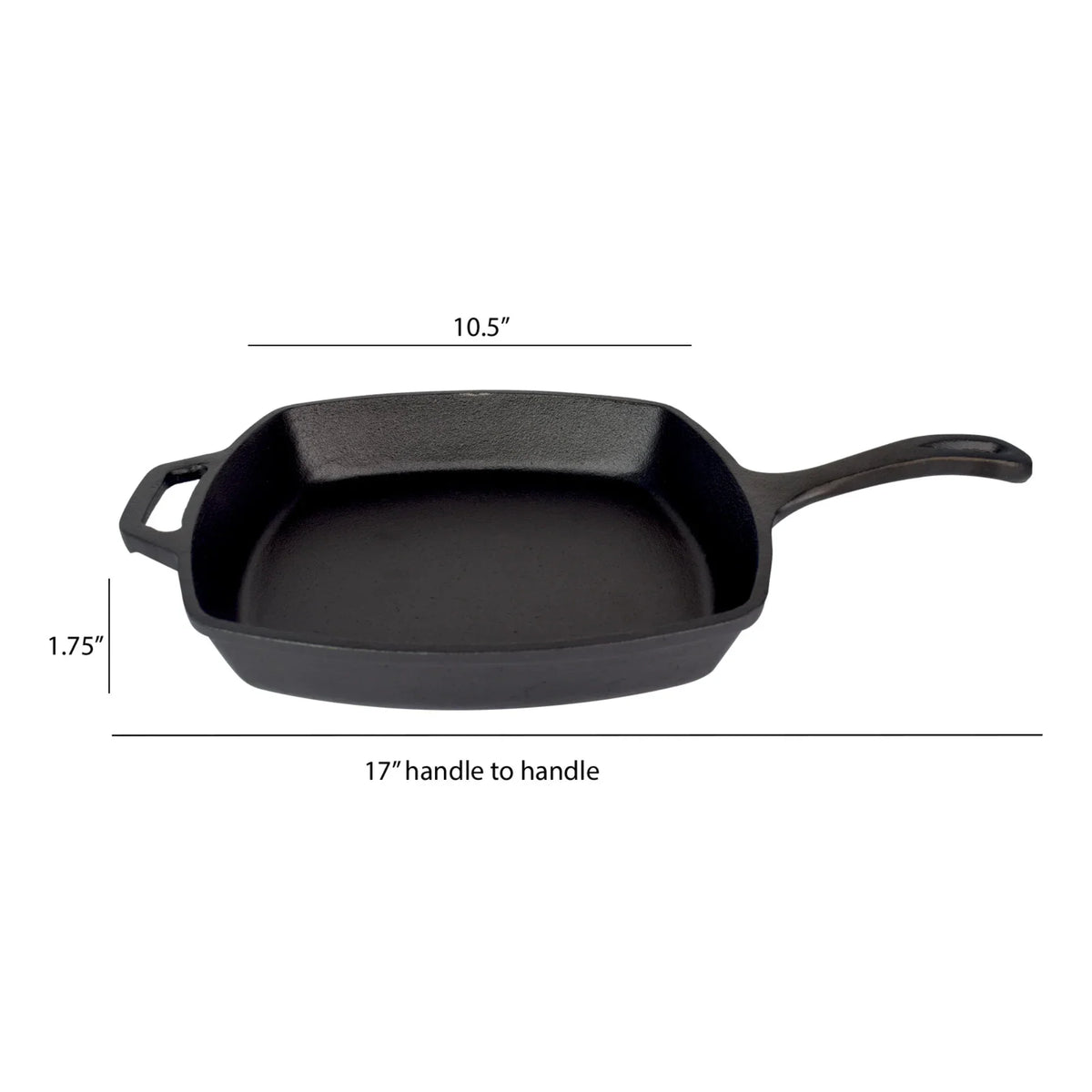 Jim Beam Cast Iron 10.5" Pre-Seasoned Skillet – Superior Heat Retention
