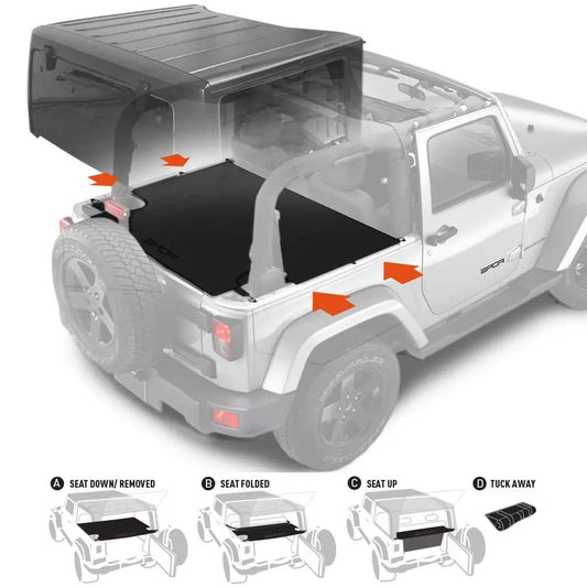 Jeep Wrangler JK 2DR Cargo Cover (2007-2018)