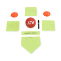 Rukket Sports Portable Travel Backyard Kickball Set with One Kickball and Pump