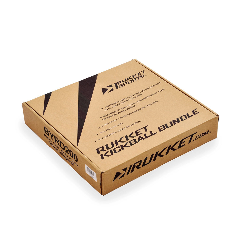 Rukket Sports Portable Travel Backyard Kickball Set with One Kickball and Pump