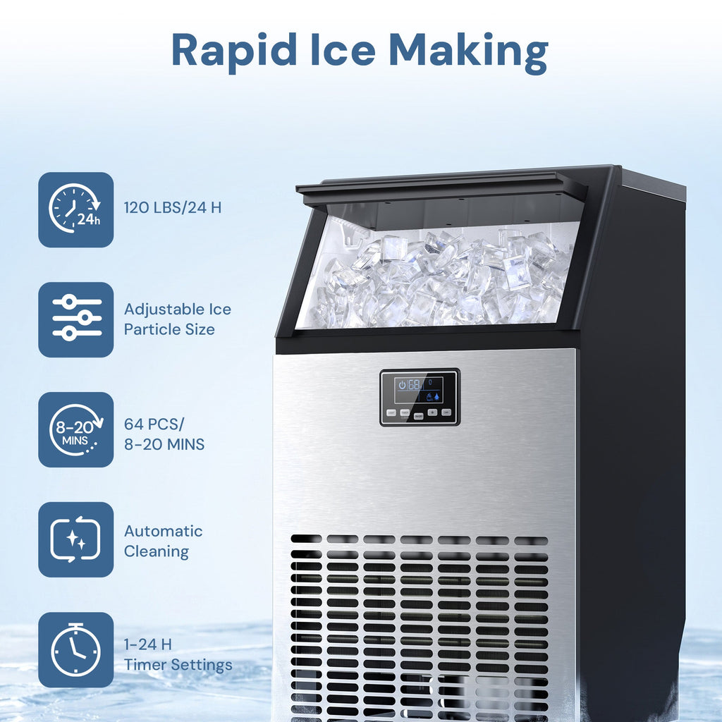 100LBS/200LBS/265LBS  Freestanding Commercial Ice Maker Z5845A