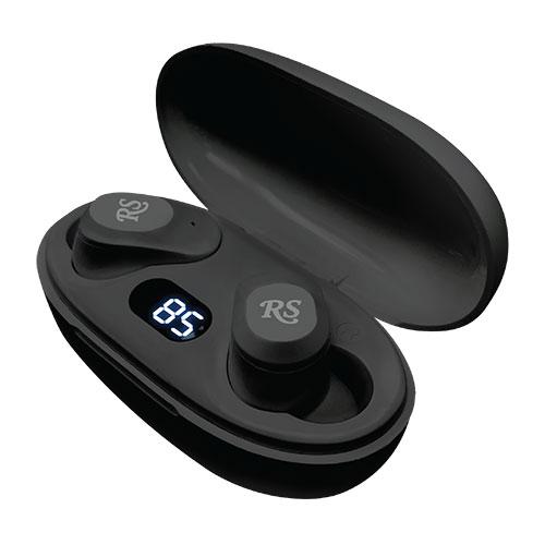 Rolling Stone Revolution True Wireless Button Earbuds – 36-Hour LED Display Charging Case