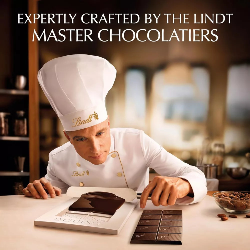 Lindt Excellence 78% Cocoa Dark Chocolate Bars, Premium Full Size Dark Chocolate Candy Bars, 3.5 oz, 4 Pack, 6 Pack & 12 Pack Options