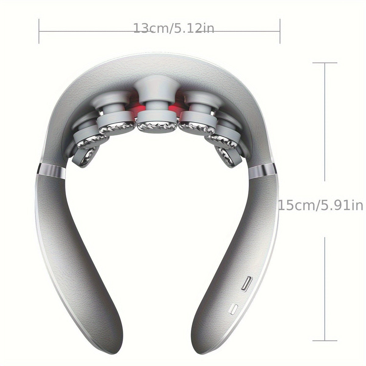 Neck Massager with Heat Cordless Portable Deep Kneading Muscle Relaxer