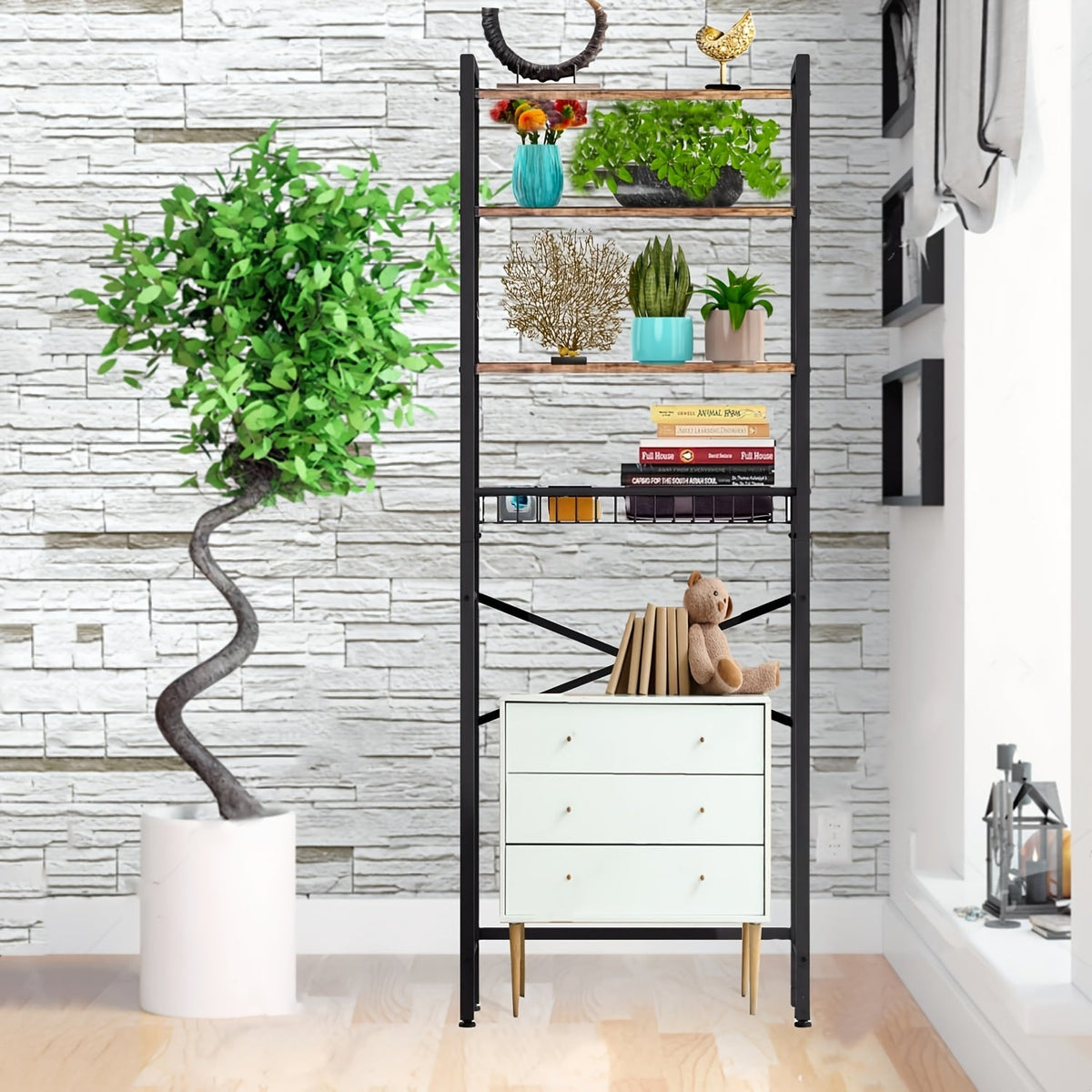 4/5-Tier Over-The-Toilet Storage Rack – Maximize Your Bathroom Space