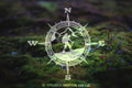 Mountain Hiker Compass Vinyl Decal | 77