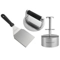 North Point 3 Piece Burger Kit – Press, Shaper & Flipper for Perfect Patties