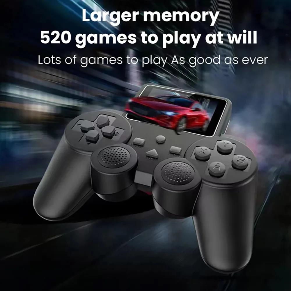 Mini Handheld Video Game Console – 520 Built-In Retro Games, Handheld Controller with AV Output
