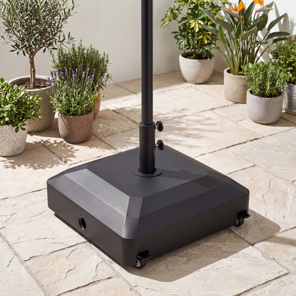 Fillable Umbrella Base with Wheels - Water/Sand Weighted