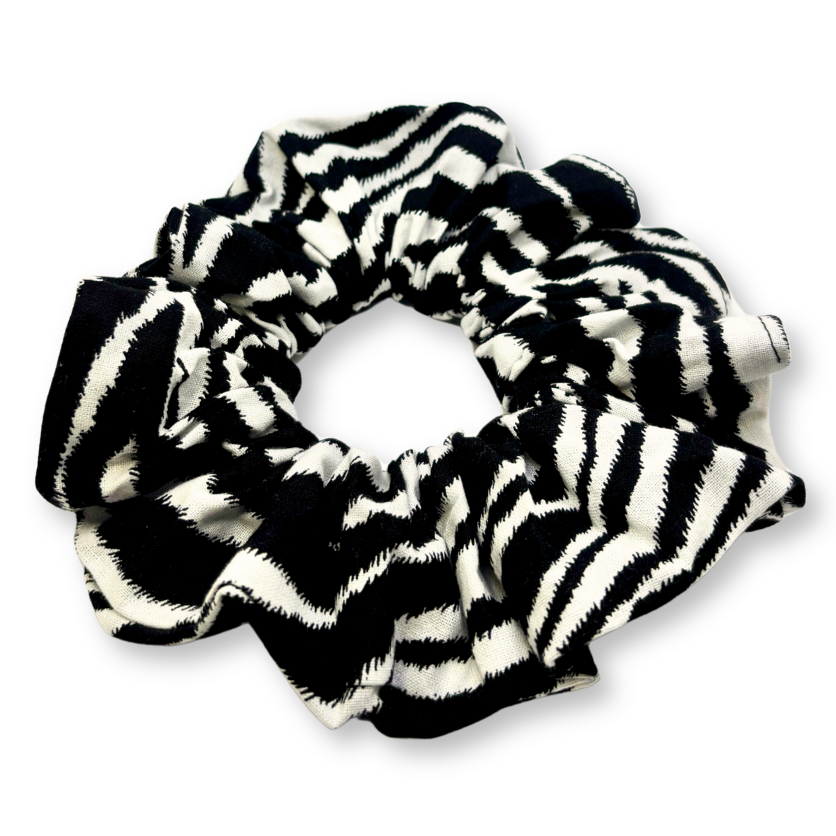 Zebra Print Scrunchie