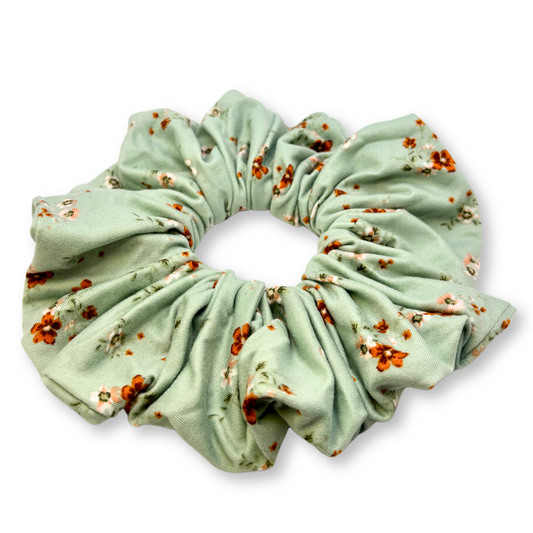 Tiny Flower Sage Scrunchie