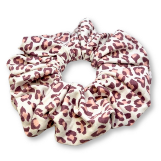 Purple Cheetah Scrunchie