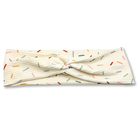 Sprinkles Ribbed Twist Knot Headband