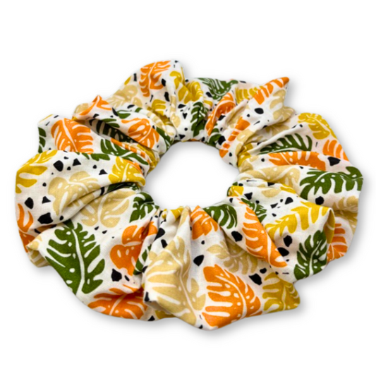 Tropical Leaves Foliage Scrunchie