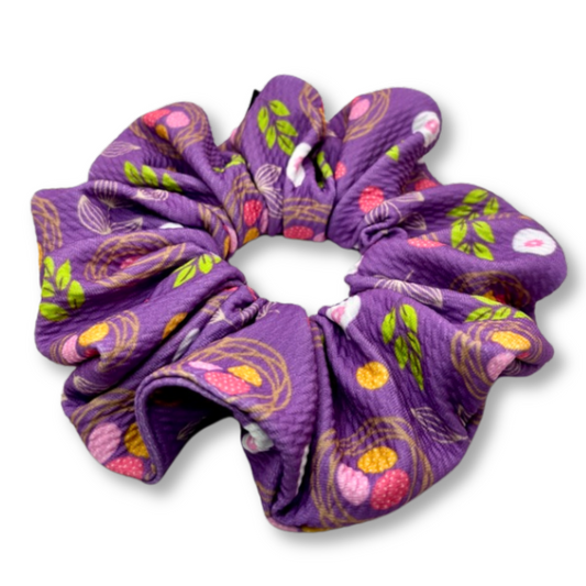 Purple Easter Egg Bullet Scrunchie