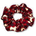 Reindeer Buffalo Christmas Scrunchie