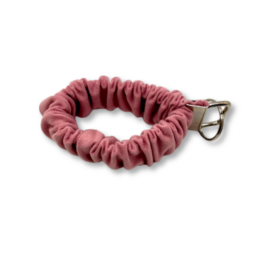 Pink Scrunchie Wristlet