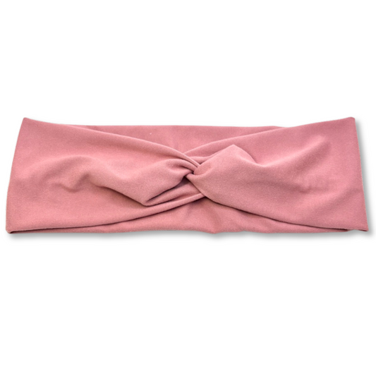 Dusty Rose Twist Knot Headband