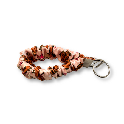 Chocolate Easter Bunny Scrunchie Wristlet