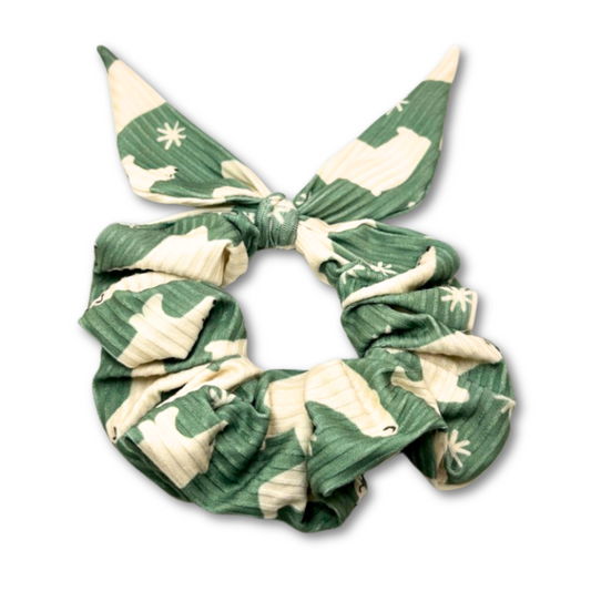 Mini Snowflake Polar Bear Tie Scrunchie