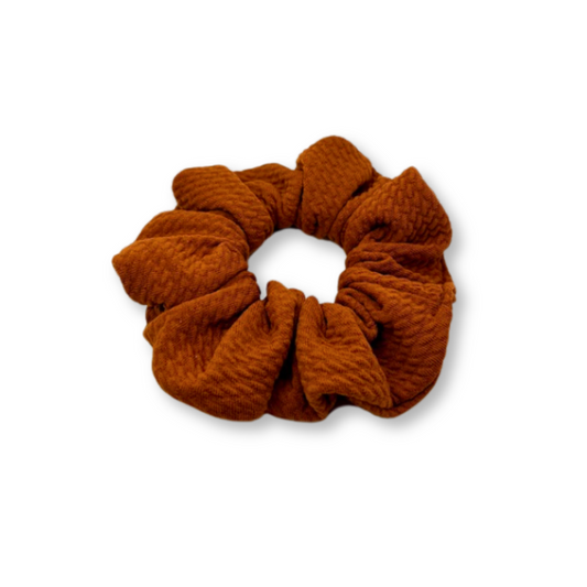 Mini Rustic Orange Bullet Scrunchie